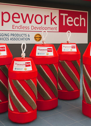 Spiral Brush-Coated Foam Pig