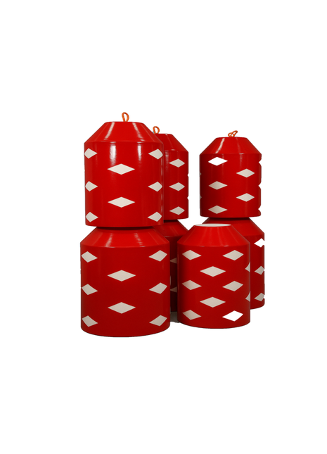 Criss Cross Coated Foam Pig