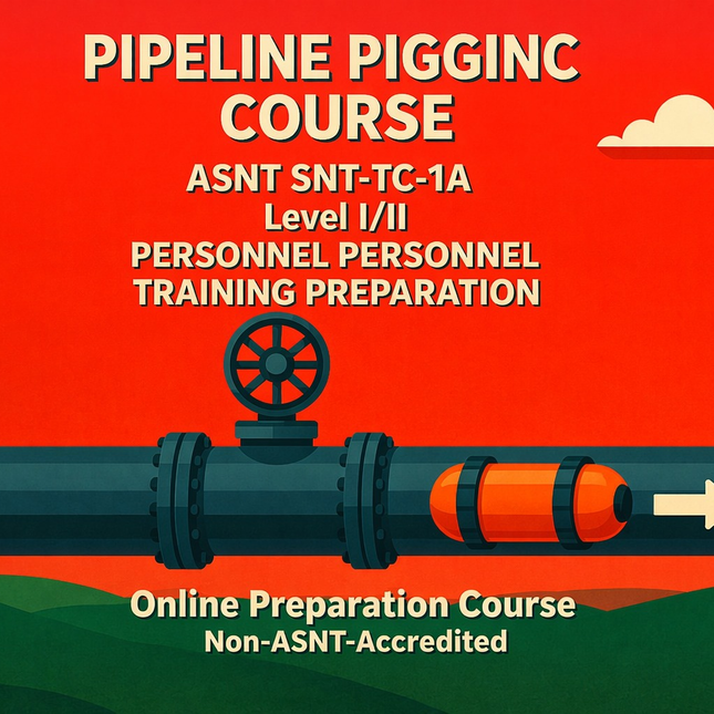 Pipeline Pigging Course -  ASNT SNT-TC-1A, Level I/II personnel Theory Training Preparation